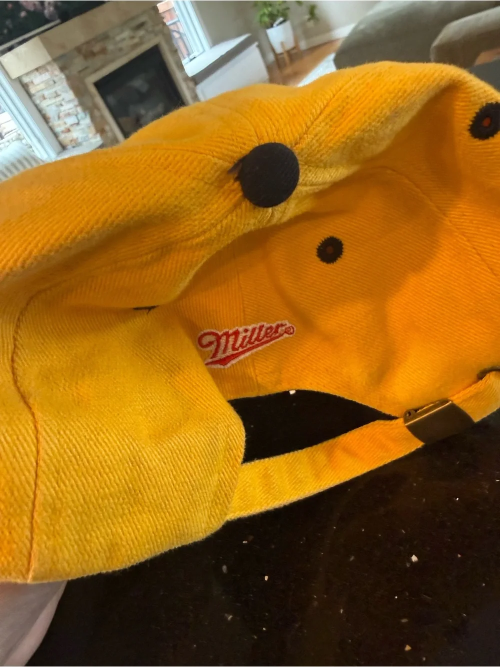 Miller Genuine Draft Two-Tone Baseball Cap - Yellow & Black